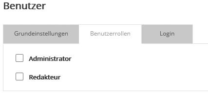 Benutzerrollen